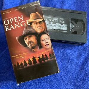 Open Range‎ VHS Tape Kevin Costner Robert Duvall Western Movie Collectible